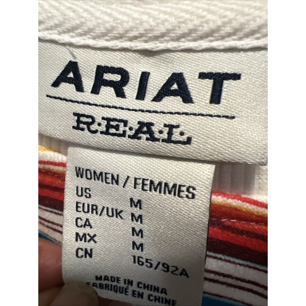 Ariat Ladies R.E.A.L Rosa Serape Sweatshirt Multicolor Size Medium - Picture 4 of 6